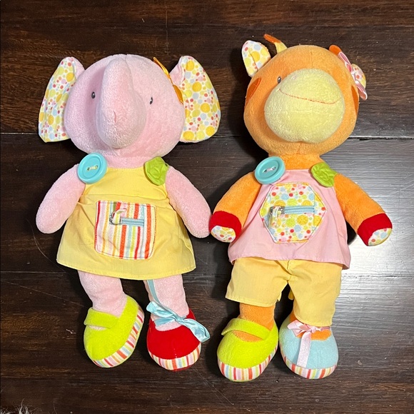 Toys Vibrant Plush Animal Friends Set Poshmark